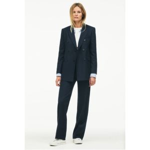 Zara Limited Edition 2-Piece Set Pinstripe Jacket & Low Rise Menswear Style Pant
